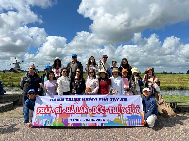 Tour 5 Nước Tây Đông Âu: PHÁP - THỤY SĨ - Ý - ÁO - ĐỨC